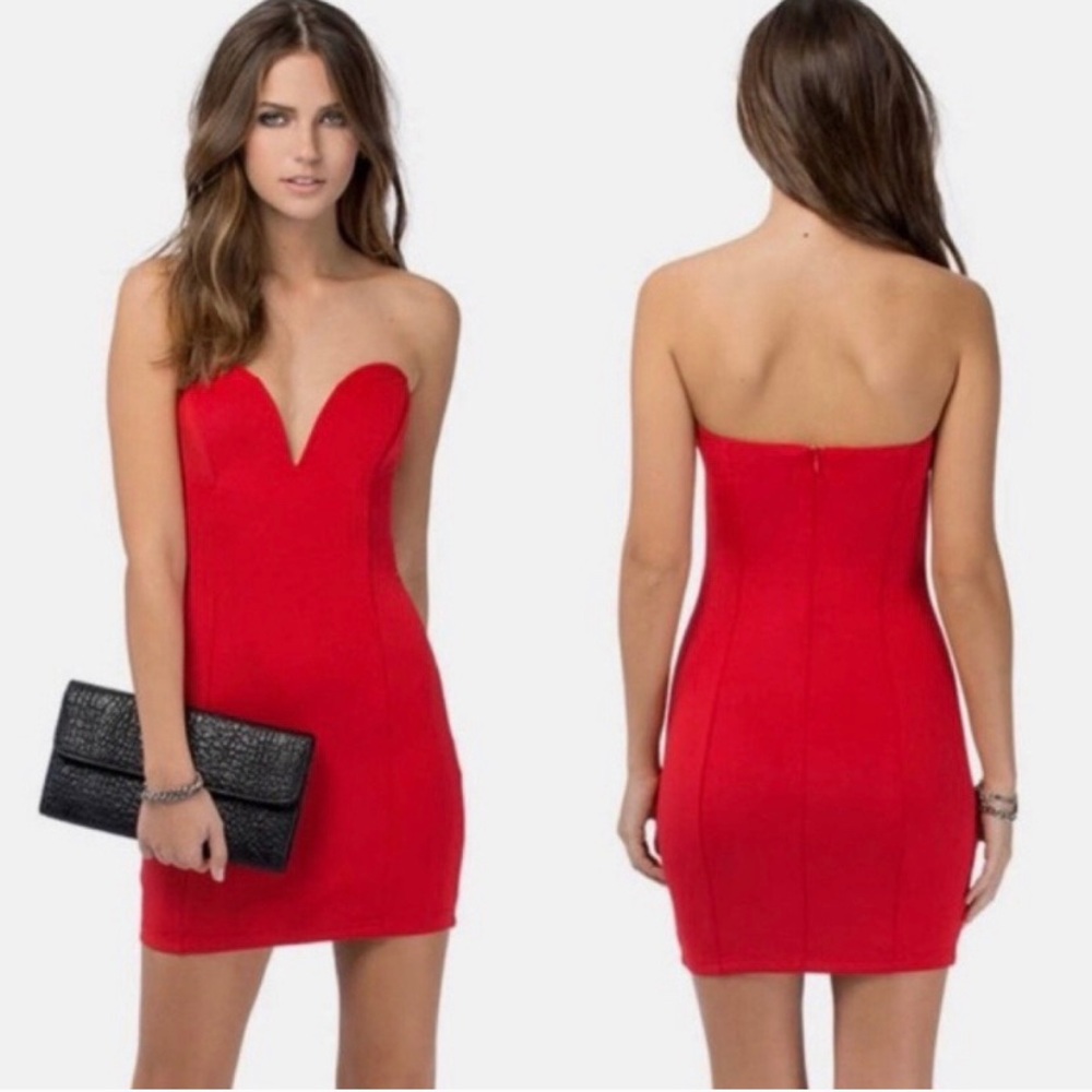 tobi red mini dress - Picture 6 of 6